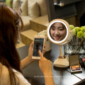 2017 hot new products bluetooth speaker music makeup mirror with LED light